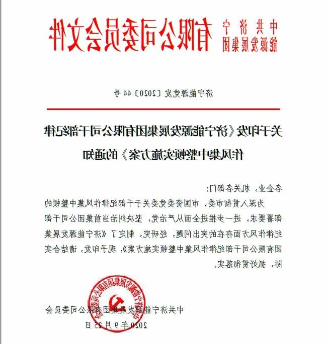 集团公司开展干部纪律作风集中整顿活动 着力提升干部执行力.jpg