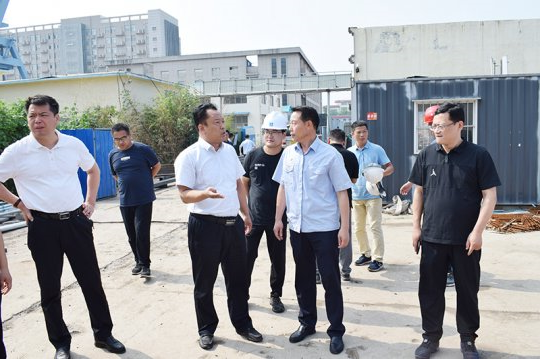 郑士民到金桥煤矿督导检查高盐水处理项目建设情况