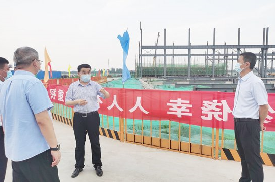 孙继承到钢铁物流加工基地项目施工现场调研指导