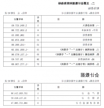 济宁港航太平港中期主要财务信息公告