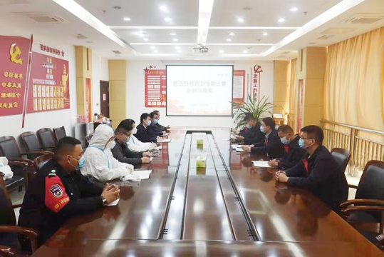 霄云煤矿开展疫情防控应急演练